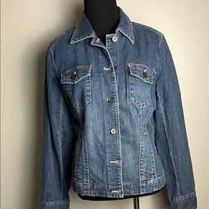 Jones New York Blue Denim Jacket
